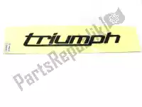 T2301062, Triumph, autocollant réservoir de carburant noir triumph daytona 675 from vin 381275 daytona 675 from vin 564948 daytona 675 vin 381275 to vin 564947 daytona 675r from vin 564948 street triple street triple from vin 560477 street triple r street triple r from vin 560477 street triple r to vin 560476 str, Nouveau