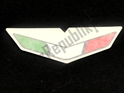 Aprilia 2H004229, Adesivo italien chiusura cupolino, OEM: Aprilia 2H004229