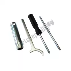 Here you can order the tool set. Standard l/jack from Piaggio Group, with part number 1C000590: