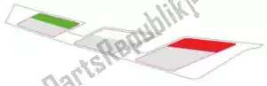 Piaggio Group 2H003989 band left tank decal - Bottom side
