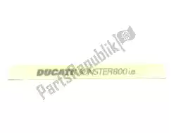 Ici, vous pouvez commander le graphique ducati monster 800i. E. Auprès de Ducati , avec le numéro de pièce 43611291A: