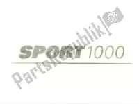 43511201A, Ducati, naklejka sport 1000 czarna ducati  sportclassic 1000 2006 2007 2008, Nowy