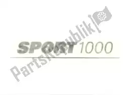 Tutaj możesz zamówić naklejka sport 1000 czarna od Ducati , z numerem części 43511201A: