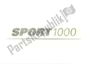 ducati 43511201A naklejka sport 1000 czarna - Dół