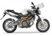 Aprilia Shiver 2007 - 2009 viste esplose