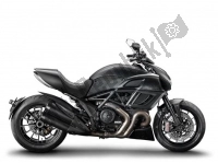 Todas las piezas originales y de repuesto para su Ducati Diavel Dark 1200 2013.