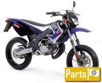 Todas las piezas originales y de repuesto para su Derbi Senda R X Treme 2007 E2 3 ED N. M. 50 2007.