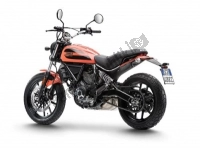 Alle originele en vervangende onderdelen voor uw Ducati Scrambler Sixty2 400 2017.