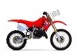 Alle originele en vervangende onderdelen voor uw Honda CR 125R 1990.