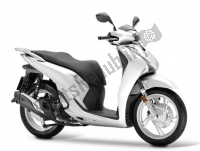 Alle originele en vervangende onderdelen voor uw Honda SH 150D 2017.