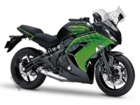 Alle originele en vervangende onderdelen voor uw Kawasaki ER 6F 650 2006.