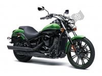 Alle originele en vervangende onderdelen voor uw Kawasaki VN 900 Vulcan Custom 2018.