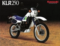 Alle originele en vervangende onderdelen voor uw Kawasaki KLR 250 1985.