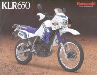 Alle originele en vervangende onderdelen voor uw Kawasaki KLR 650 1987.