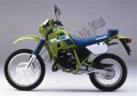 Alle originele en vervangende onderdelen voor uw Kawasaki KMX 200 1989.