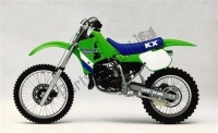 Wszystkie oryginalne i zamienne części do Twojego Kawasaki KX 125 1987.
