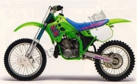 Todas as peças originais e de reposição para seu Kawasaki KX 125 1990.