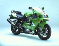 Alle originele en vervangende onderdelen voor uw Kawasaki Ninja ZX 7R 750 2002.