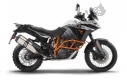 Alle originele en vervangende onderdelen voor uw KTM 1190 Adventure ABS Grey France 2015.