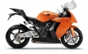 Tutte le parti originali e di ricambio per il tuo KTM 1190 RC8 Orange Europe 2010.