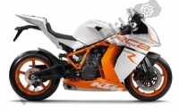 Tutte le parti originali e di ricambio per il tuo KTM 1190 RC8 R White France 2015.