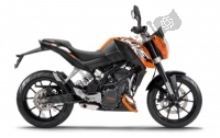 Tutte le parti originali e di ricambio per il tuo KTM 125 Duke Orange ABS Europe 2015.