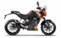 Todas las piezas originales y de repuesto para su KTM 125 Duke White ABS B D 15 Europe 2015.