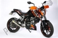 All original and replacement parts for your KTM 125 Duke White ABS Europe 2014.