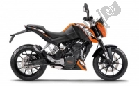 Toutes les pièces d'origine et de rechange pour votre KTM 125 Duke White ABS Europe 2015.