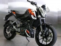 All original and replacement parts for your KTM 200 Duke White ABS BAJ DIR 14 Asia 2014.