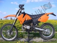 All original and replacement parts for your KTM 200 EXC GS 8 KW Europe 2000.
