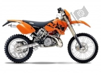 Alle originele en vervangende onderdelen voor uw KTM 300 EXC Australia 2003.