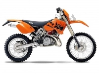 Toutes les pièces d'origine et de rechange pour votre KTM 300 EXC Europe 2003.