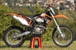 Handlebars and controls for the KTM EXC 500 I.E - 2012