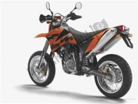 All original and replacement parts for your KTM 640 LC4 Supermoto Orange 05 Europe 2005.