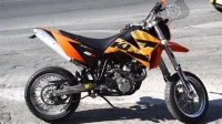 Wszystkie oryginalne i zamienne części do Twojego KTM 640 LC4 Supermoto Orange 06 Europe 2006.