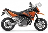 All original and replacement parts for your KTM 950 Supermoto Black Europe 2005.