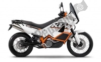 Alle originele en vervangende onderdelen voor uw KTM 990 Adventure White ABS 12 Europe 2012.