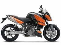 Alle originele en vervangende onderdelen voor uw KTM 990 Super Duke Anthrazit 07 Europe 2007.