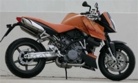 Alle originele en vervangende onderdelen voor uw KTM 990 Superduke Black Australia United Kingdom 2005.