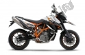 All original and replacement parts for your KTM 990 Supermoto Black France 2009.