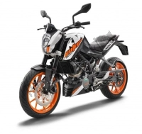 Alle originele en vervangende onderdelen voor uw KTM 200 Duke,white,w/o Abs-b. D. 2019.