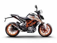 All original and replacement parts for your KTM 390 Duke,white-B. D. 2020.