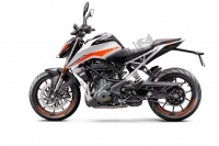 Todas as peças originais e de reposição para seu KTM 390 Duke,white-B. D. 2021.