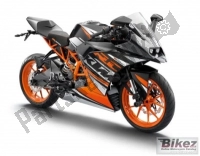 All original and replacement parts for your KTM RC 200 ,white,w/o ABS-B. D. 2019.