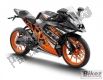 Tutte le parti originali e di ricambio per il tuo KTM RC 200 ,white,w/o ABS-B. D. 2019.