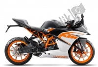 Tutte le parti originali e di ricambio per il tuo KTM RC 200 White W O ABS CKD 16 Argentina 2016.