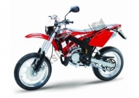 Rieju MRX 125 Rood NA 2005 50  2005 - 2010 viste esplose