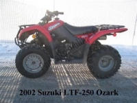 All original and replacement parts for your Suzuki LT F 250 Ozark 2002.