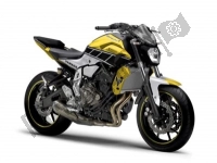 Todas as peças originais e de reposição para seu Yamaha MT-07 A 700 2016.